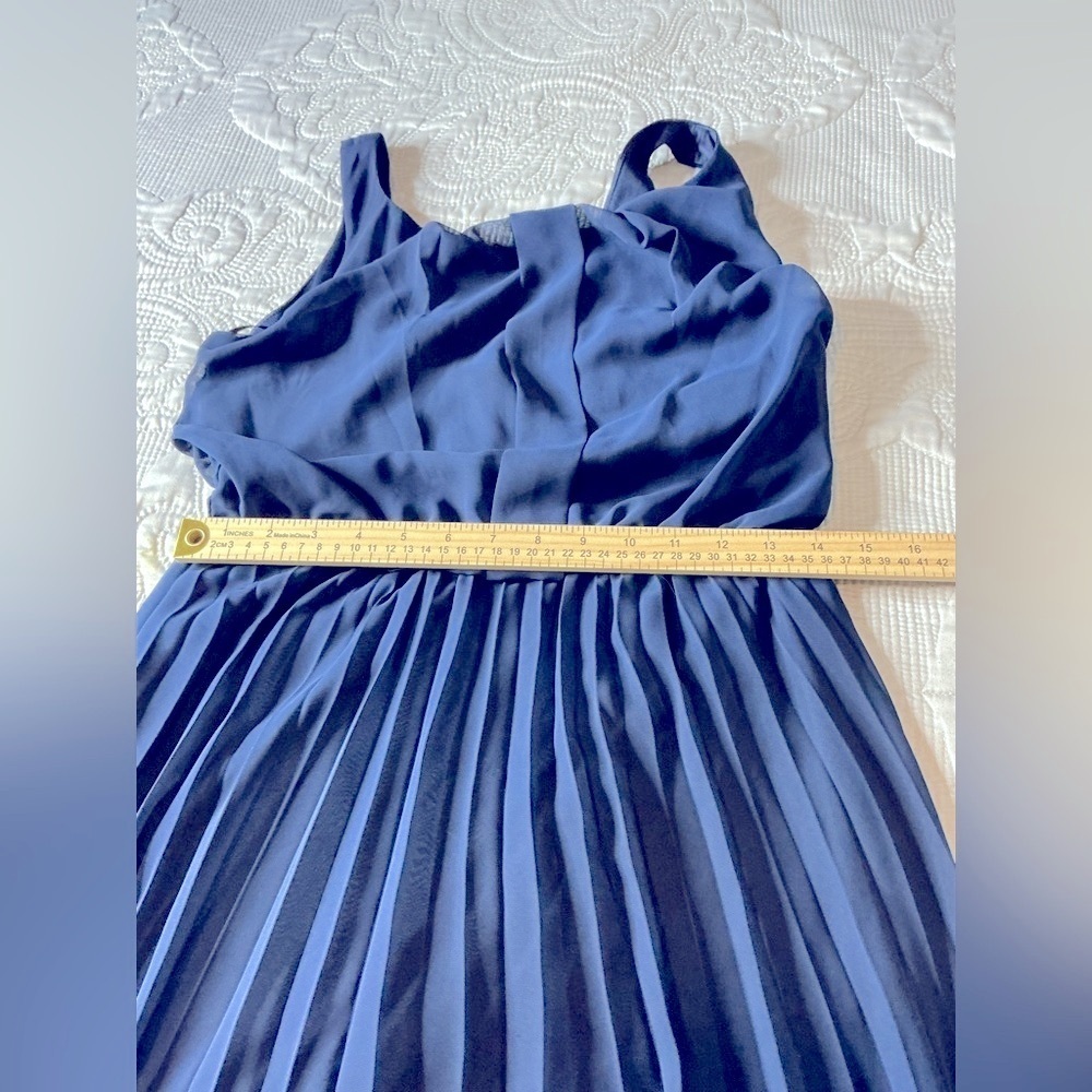 B Darlin Blue Off Shoulder Maxi Sundress - Picture 10 of 12